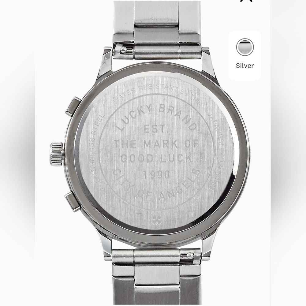 Lucky Brand Rockpoint Silver Multi-Function Watch… - image 8